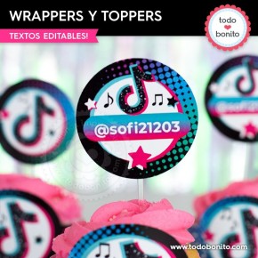 TikTok:  wrappers y toppers cupcakes