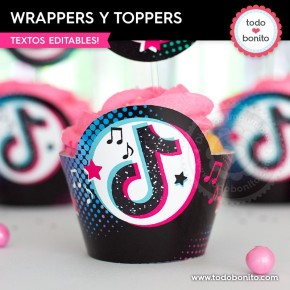 TikTok:  wrappers y toppers cupcakes