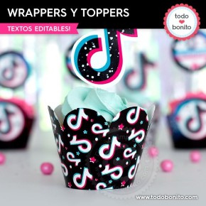 TikTok:  wrappers y toppers cupcakes