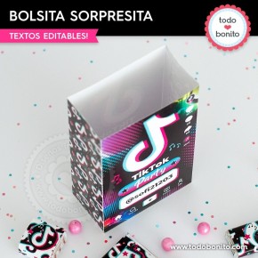 TikTok: bolsa sorpresita para imprimir