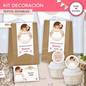 Primera Comunión modelo Juana: Kit decoración