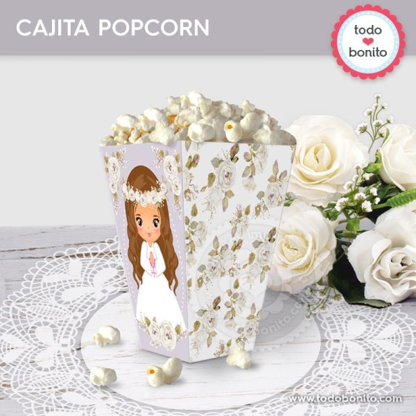 Primera Comunión modelo Justina: cajita popcorn