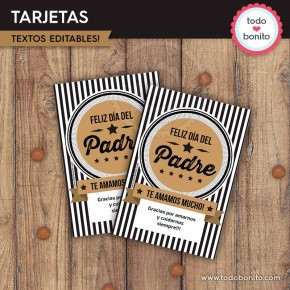 Labels: tarjeta imprimible y digital