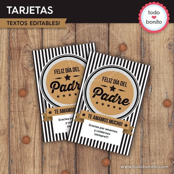 Labels: tarjeta imprimible y digital