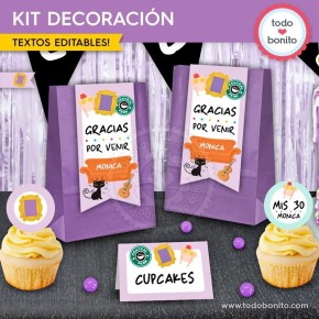 Serie Friends: kit imprimible decoración de fiesta