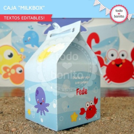 Animalitos de Mar: milkbox