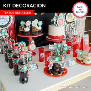 Roblox: kit imprimible decoración de fiesta