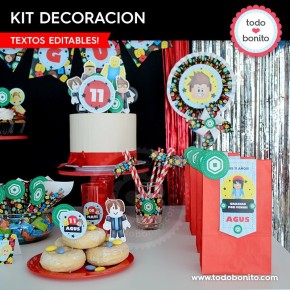 Roblox: kit imprimible decoración de fiesta