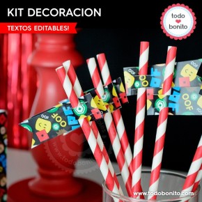 Roblox: kit imprimible decoración de fiesta