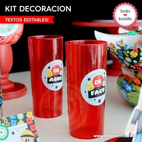 Roblox: kit imprimible decoración de fiesta