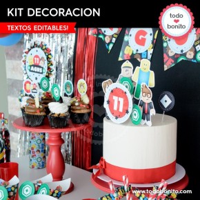 Roblox: kit imprimible decoración de fiesta