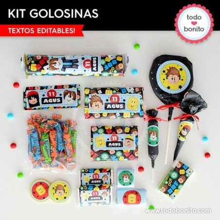 Roblox: kit etiquetas de golosinas