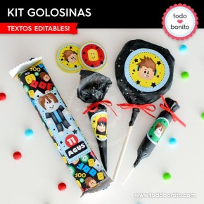 Roblox: kit etiquetas de golosinas