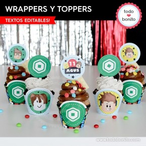 Roblox Free Printable Cake Toppers.  Figuras para cupcakes gratis,  Imprimibles para fiestas gratis, Decoraciones de fiesta de minecraft