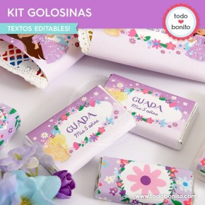 Encanto Isabela: kit etiquetas de golosinas