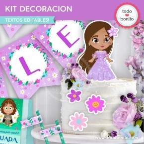 Encanto Isabela: kit imprimible decoración de fiesta