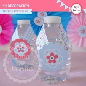 Flores y mariposas:  Kit decoración