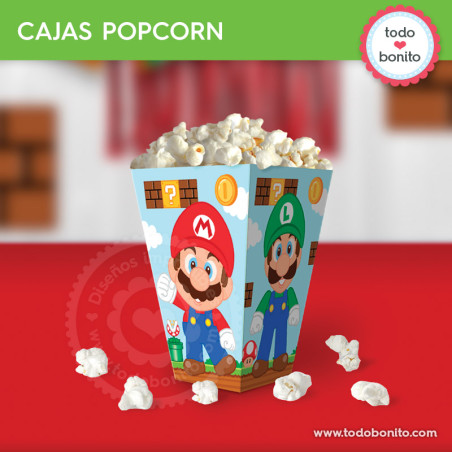 Super Mario Bros: caja popcorn