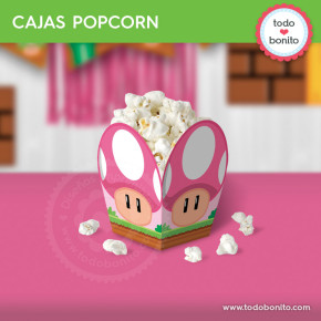 Princesa Peach: caja popcorn