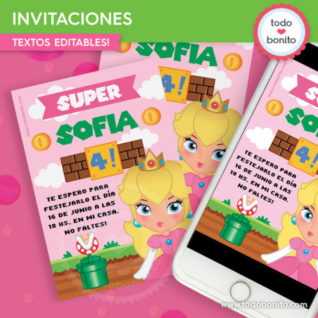 Princesa Peach: invitación...