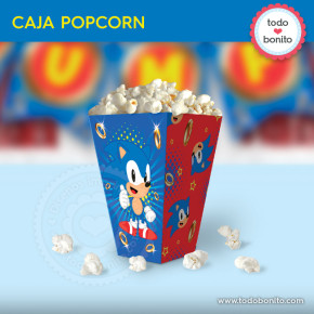Sonic: caja popcorn