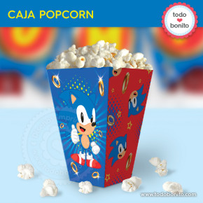 Sonic: caja popcorn
