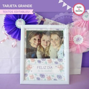 Día de la madre: tarjeta grande