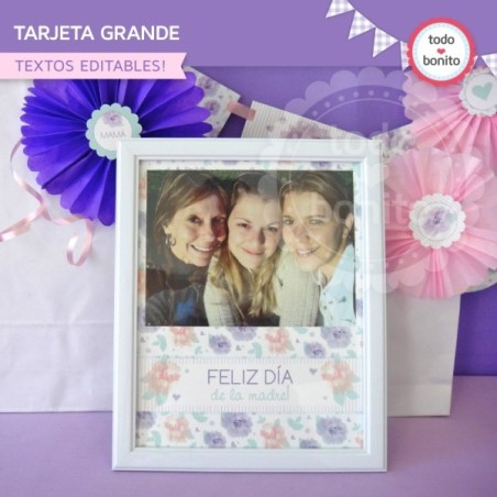 Día de la madre: tarjeta grande