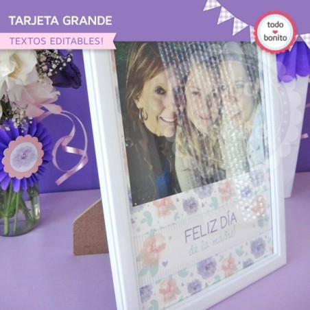 Día de la madre: tarjeta grande