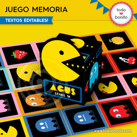 Pacman:  juego memoria