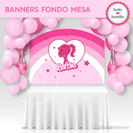 Barbie glitter: banners...