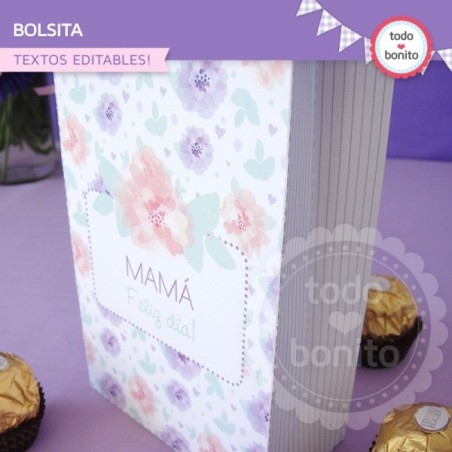 Día de la madre: bolsa regalo para imprimir