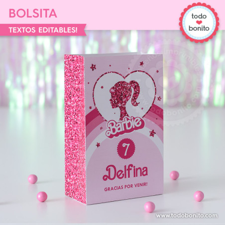 Barbie glitter: bolsa...