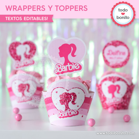 Barbie glitter: wrappers y...