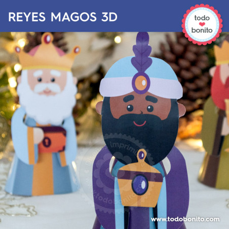 Reyes magos: figuras 3D