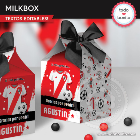 Fútbol River Plate: milkbox