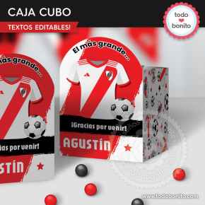 Fútbol River Plate: caja cubo