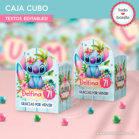 Stitch: caja cubo