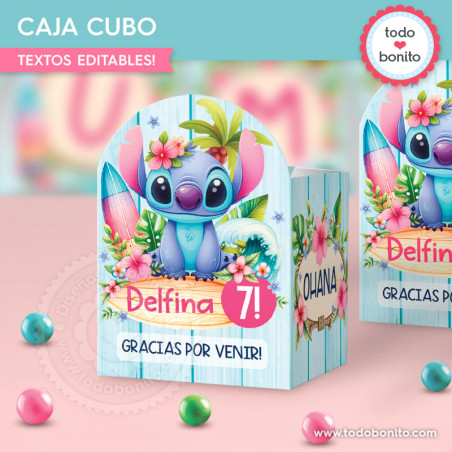 Stitch: caja cubo