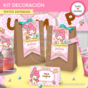 My Melody: kit imprimible...