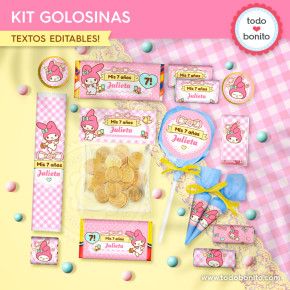 My Melody: kit etiquetas de...