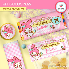 My Melody: kit etiquetas de...