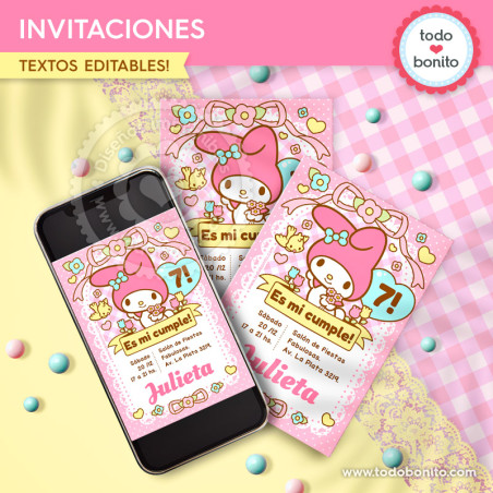 My Melody: invitación...