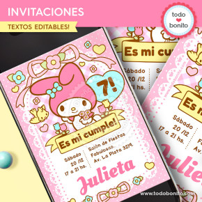 My Melody: invitación...