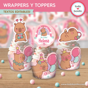 Capibara rosa: wrappers y...