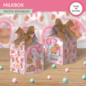 Capibara rosa: milkbox