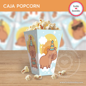 Capibara celeste: caja popcorn