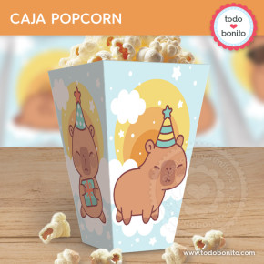 Capibara celeste: caja popcorn