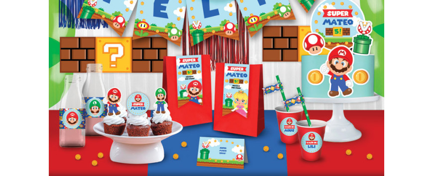 Kit Imprimible Cumpleaños Mario Bros - Dream On