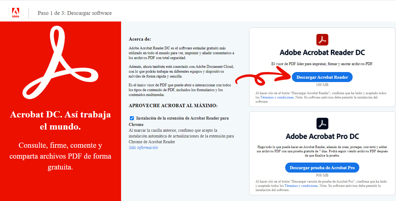 Descargar Adobe Reader